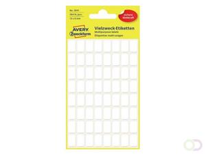 Avery Witte etiketten ft 13 x 8 mm (b x h), 384 stuks