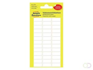 Avery Etiket  3073 20x8mm wit 234stuks