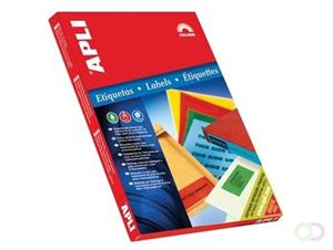 Apli Gekleurde etiketten ft 70 x 37 mm (b x h), blauw, 2.400 stuks, 24 per blad