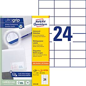 AVERY Avery Zweckform Universal-Etiketten, 70 x 37 mm, weiß