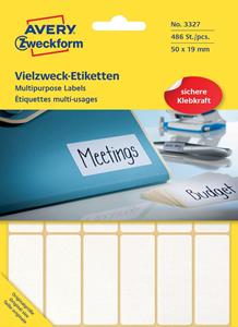 Avery Zweckform 3327 universele etiketten ft 50 x 19 mm (b x h), 48...