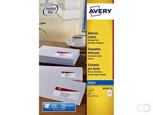 Avery Etiket  J8160-10 63.5x38.1mm wit 210stuks