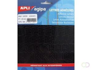 Agipa etiketten cijfers en letters letterhoogte 20 mm, 184 letters