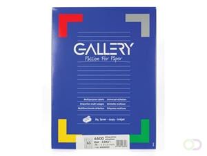 Gallery witte etiketten ft 38,1 x 21,2 mm (b x h), ronde hoeken, doos van 6.500 etiketten