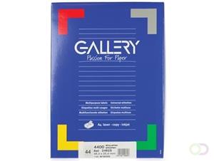 Gallery witte etiketten ft 48,3 x 25,4 mm (b x h), ronde hoeken, doos van 4.400 etiketten