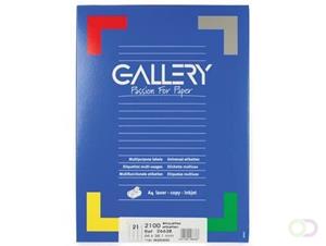 Gallery witte etiketten ft 66 x 38,1 mm (b x h), ronde hoeken, doos van 2.100 etiketten