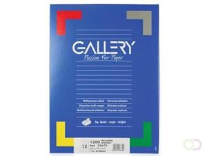 Gallery witte etiketten ft 66 x 72 mm (b x h), ronde hoeken, doos van 1.200 etiketten