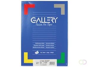 Gallery witte etiketten ft 70 x 32 mm (b x h), rechte hoeken, doos van 2.700 etiketten