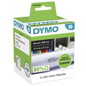 Dymo origineel Labels 89 x 36 mm (99012) (per 2 stuks)