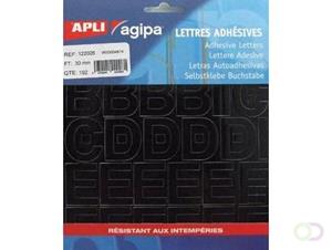 Agipa etiketten cijfers en letters letterhoogte 30 mm, 192 letters