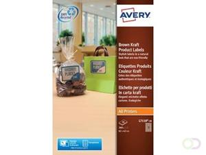 Avery L7110-20 productetiketten ft 62 x 42 mm (b x h), 360 etiketten, kraft