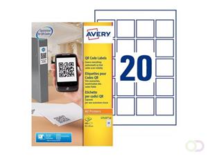 Avery printbare QR-etiketten ft 45 x 45 mm (b x h), 400 stuks