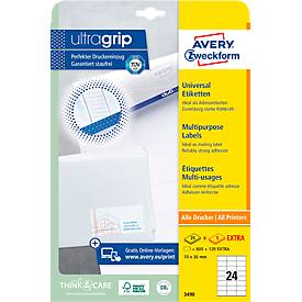 AVERY Avery Zweckform Universal-Etiketten, 70 x 36 mm, weiß