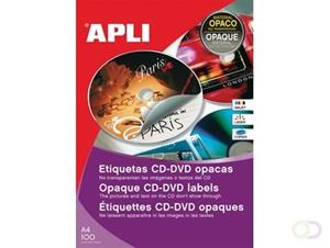 Apli etiketten voor CD/DVD doos van 25 blad, 50 etiketten, Full size