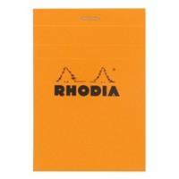RHODIA Notizblock No. 12, 85 x 120 mm, kariert, orange