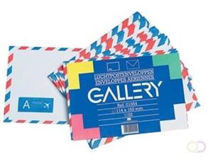Gallery luchtpostenveloppen, ft 114 x 162 mm, gegomd, pak van 25 stuks