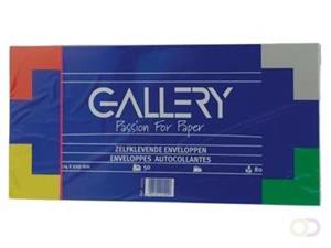 Gallery enveloppen ft 114 x 229 mm, stripsluiting, pak van 50 stuks