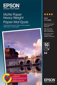 Epson Matte Paper Heavy Weight A 4, 50 Blatt, 167 g S 041256