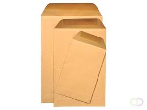 Gallery loonzakjes ft 114 x 162 mm, gegomd, bruine kraft, doos van 1000 stuks