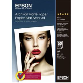 Epson Archival Matte Paper. DIN A4. 192g/m². 50 Blatt