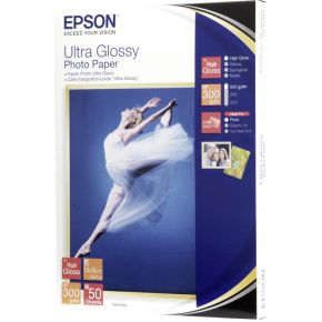 Epson Ultra Glossy Photo Paper - Fotopapier, glänzend - 130 x 180 mm - 50 Blatt - für Expression Photo XP-950 Stylus Pr