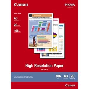 Canon Normalpapier HR-101N hochauflösend A3 (297 x 420 mm) 106 g/m² - 20 Blatt (1033A006)