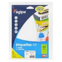 Agipa Universal-Etiketten, 64 x 133 mm, weiß