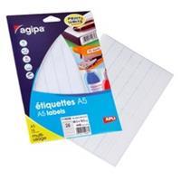 Agipa Universal-Etiketten, 18,5 x 48,5mm, weiß