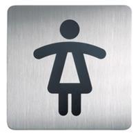 Infobord pictogram  4956 vierkant wc dames 150mm