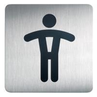 Durable Infobord pictogram  4954 vierkant wc heren 150mm