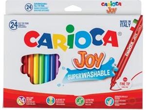 Carioca viltstift Superwashable Joy, 24 stiften in een kartonnen etui