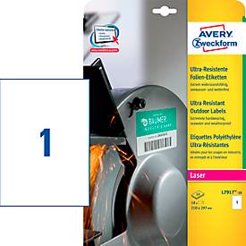 Avery ultra resistente etiketten voor buiten ft 210 x 297 mm (b x h), doos van 10 etiketten