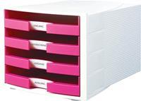 Han ladenblok Impuls wit/roze