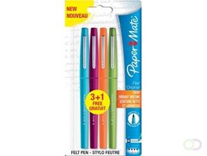 Paper Mate fineliner Flair Original fun, blister 3 + 1 gratis