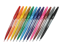 pentel Brushstift  Sign SES15C etui à 12 assorti