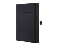 Sigel CO321 Softcover Notizbuch 135x210mm liniert schwarz