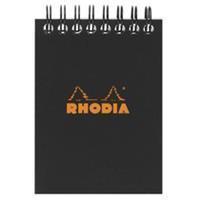 10 x Clairefontaine Notizblock Note Pad A7 kariert 80 Blatt schwarz