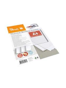 Peach Thermobindemappe weiss für 15 Blätter (A4, 80g/m2), 20 Stück - PBT301-01