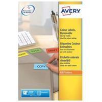 Etiket Avery L6041-20 45.7x21.2mm geel 960stuks