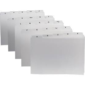TABKAARTEN A/Z A5 WIT