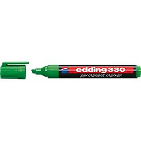 Edding Permanentmarker 330 grün 1-5mm Keilspitze 10 Stück