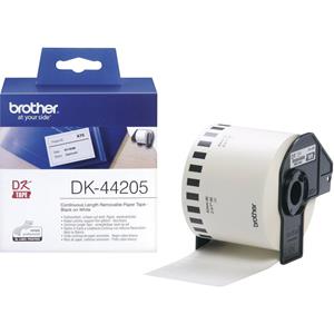 Brother DK-44205 verwijderbare papiertape wit 62mm x 30,48m (origineel)