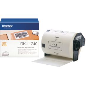 Brother DK-11240 Rol met etiketten 102 x 51 mm Papier Wit 600 stuk(s) Permanent DK11240 Verzendetiketten