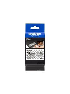 Labeltape beveiliging Brother TZe, TZ TZe-SE4 Tapekleur: Wit Tekstkleur:Zwart 18 mm 8 m