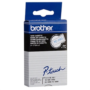 Brother Original P-Touch Farbband blau weiß (TC-293)