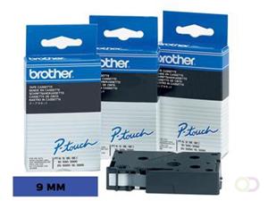 Brother TC-591 tape zwart op blauw 9mm x 7,7m (origineel)