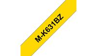 Brother M-K 631 Labeltape Tapekleur: Geel Tekstkleur: Zwart 12 mm 8 m