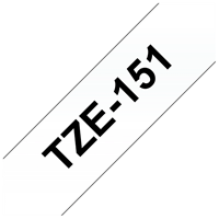TZe-151 tape zwart op transparant 24mm x 8m (origineel)