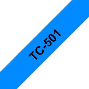 TC-501 tape zwart op blauw 12mm x 7,7m (origineel)