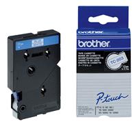 Brother Original P-Touch Farbband blau weiß (TC-203)